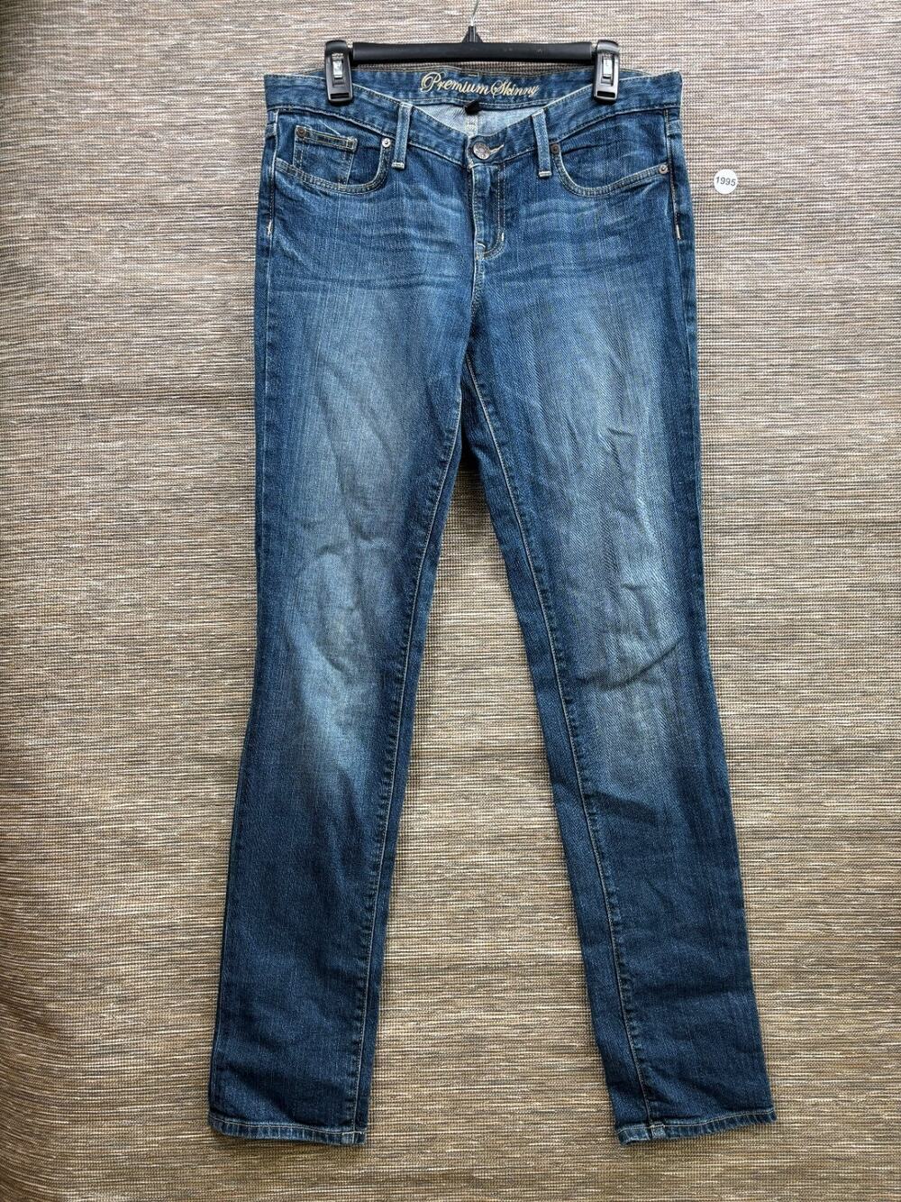 Gap Premium Skinny Jeans Womens Size 10/30L Blue Mid Rise Denim Stretch